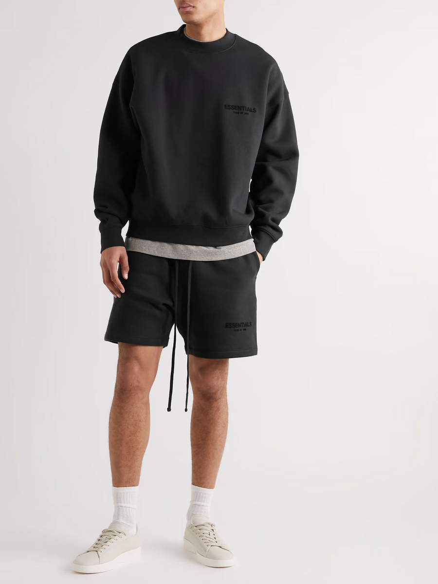 Essentials Black Jersey Sweatshirt – Stunndi
