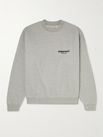 Essentials Gray Jersey Sweatshirt