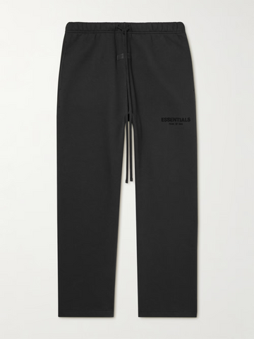 Essentials Black Relaxed Sweatpants